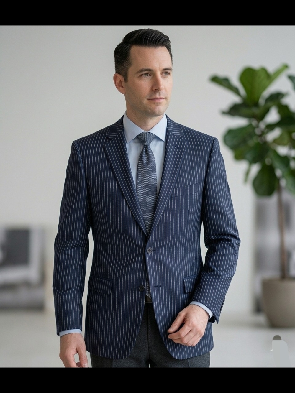 Seroussi Silver Label Luxury Blazer - Italian Reda Super 110’s Wool - Size 40